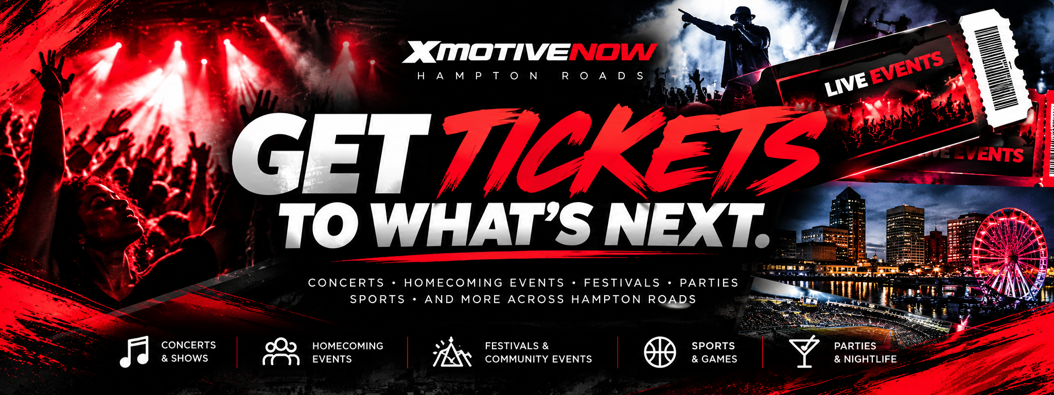 XMotiveNow Get Tickets to What's Next promotional ticket graphic